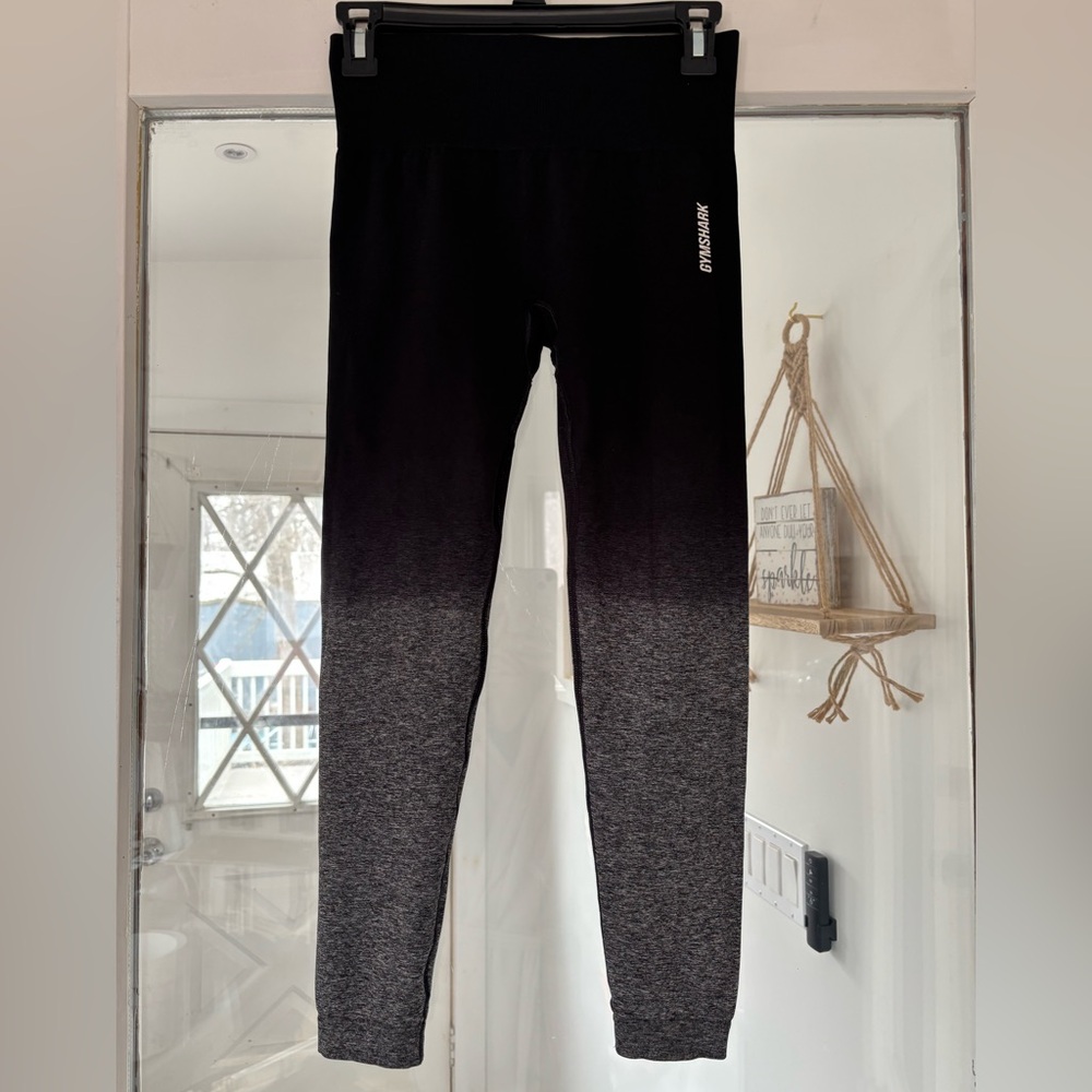 Gymshark Ombre Black and Gray Leggings